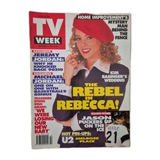 TV WEEK Vintage Magazine September 4, 1993 U2 & Melrose Place Pin-Ups