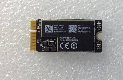 Macbook Air 13 A1466 2014 2015 Karte Wifi Flughafen BCM94360CS2 653-0023