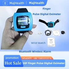 CMS50F Wrist Pulse Oximeter - Oxygen Monitor with Finger Probe