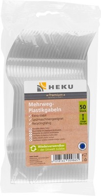 Gabeln Plastikgabel Partybesteck Besteck spülmaschinengeeignet Mehrweg Kunststof