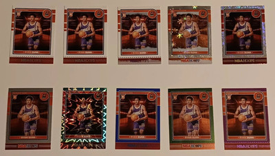 (10) CARD LOT: 2024-25 Panini NBA Hoops Ryan Dunn RC's (All Different - See Info
