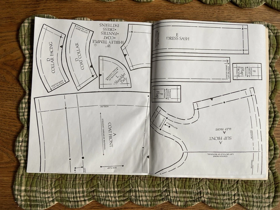 Shirley Temple 18 In. Doll Clothes Reprint Of Simplicity Sewing Pattern 2538 HTF - Image 2 of 4