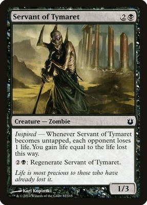 Servant of Tymaret Foil Born of the Gods 82 NM MTG