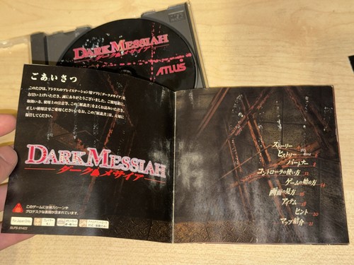 Raro giapponese Dark Messiah PlayStation 1 PS1 Atlus Horror NTSC-J danneggiato Obi - Foto 8 di 16