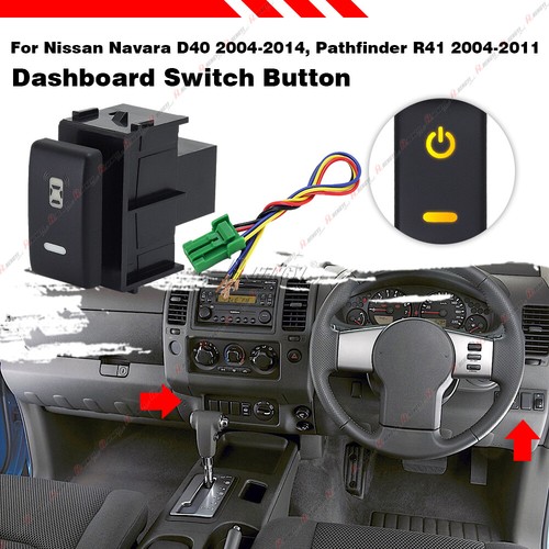 Dashboard Switch Button Parking Radar Control For Nissan Navara D40 2004-2013 - Picture 16 of 21