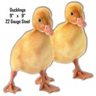 Vintage Style Metal Sign Baby Ducks Animal 10x10
