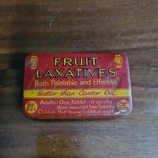 Vintage Sure Shield Fruit Laxitive Tin
