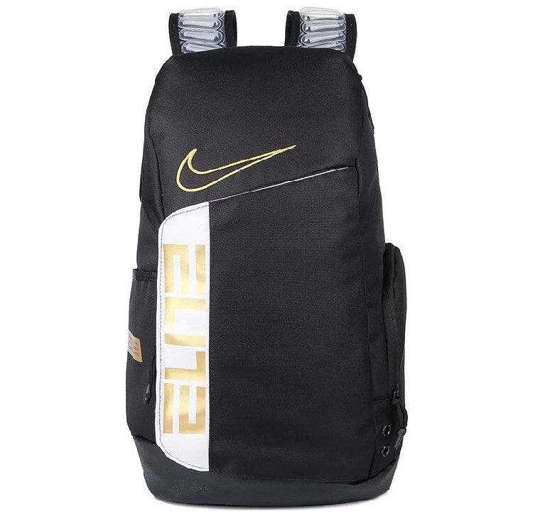 nike black and gold bag
