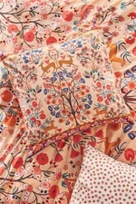 TWO NIP ANTHROPOLOGIE MICHAELA EURO ORANGE SHAM 100% ORGANIC