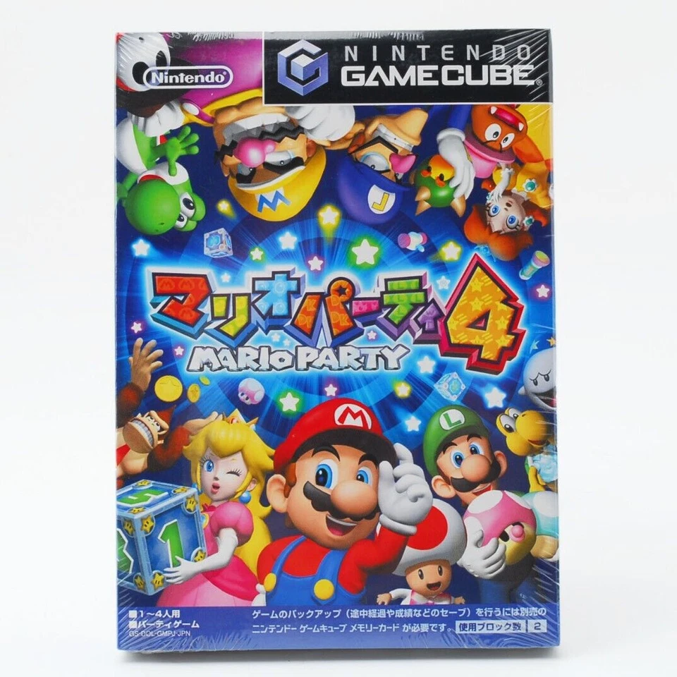 Nintendo GameCube Mario Party 4 GC Sealed Game New Unopened Rare w/Case Japan JP - Image 2 of 4