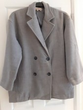 Free People Hannah Slouchy Blazer In Grey Size Small Rrp $168
