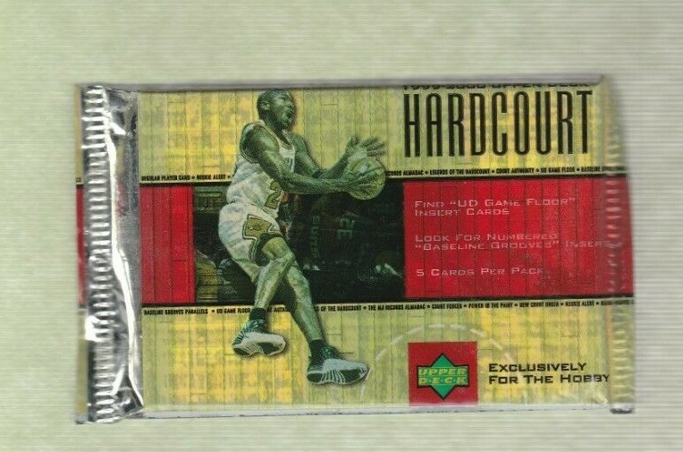 1999-2000 Upper Deck Hardcourt Basketball 1 Unopened Mint Pack RARE