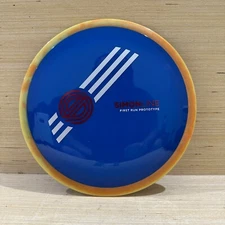 New Axiom Time Lapse | Simon Line First Run Prototype |  Blue w/ Orange Swirl