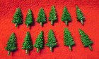 American Flyer, S Gauge, All Aboard, 12 Small Pine Trees in mint condition. — photo 1