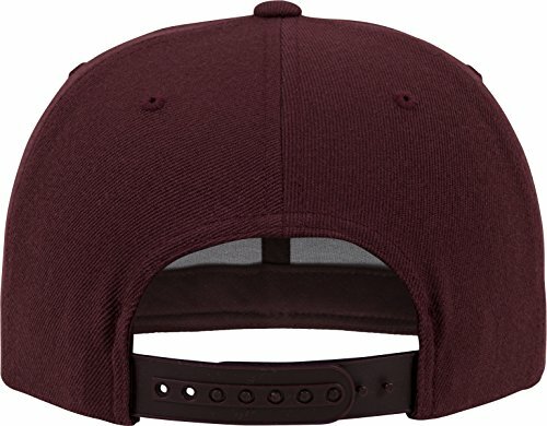 Классическая кепка-снэпбэк Flex fit Unisexs, красно-бордовая, один размер