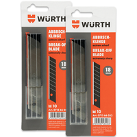 2X WüRth Abbrechklingen Extrem Scharf 18Mm Ersatzklingen Cutterklingen Messer