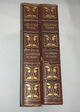 LE COMTESSE DE CHARNY by ALEXANDER DUMAS 2 Volumes Leather Illustrated #509/1000