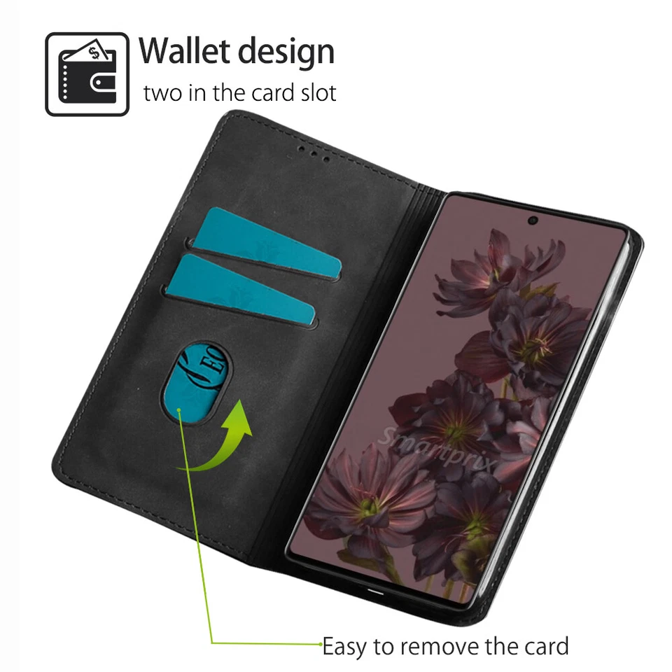 Magnetic Flip Leather Case For Google Pixel 10 9a 9 Pro XL 9 8 7 6 Pro 8a 5 4 3 - Image 2 of 4