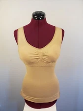 Camishaper and Cupid Two Piece Body Shaper Tummy Control Beige Size XL