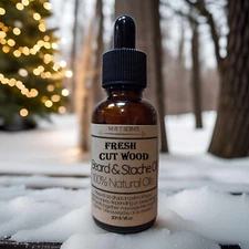 Fresh Cut Wood Beard Oil 1oz Natural Scent Moisturizing Organic Grooming Gift