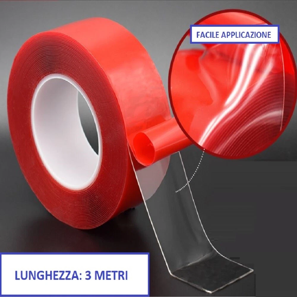Nastro Protettivo Trasparente Ultra Forte 1mm In PVC - Copertura Antigraffio Per Tavoli, Mobili, Scaffali, Antiscivolo