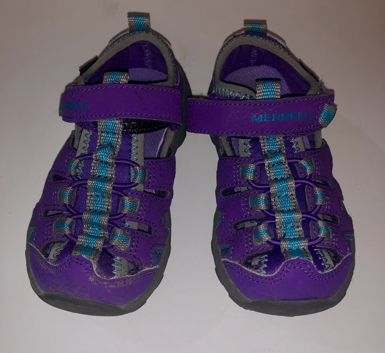 Merrell Hydro H2O Hiker Sport Sandals Kids Youth Size 9 Waterproof Shoes Purple
