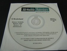 3D Home Interiors Deluxe 2.0 PC, 2002 - Install/Catalog Disc Only  