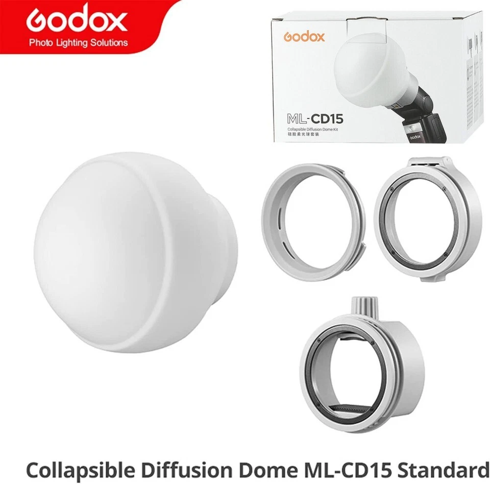 Godox ML-CD15 Flash Diffuser Dome Kit For AD100Pro AD200 Pro V1 V860III AD400pro - Image 2 of 4
