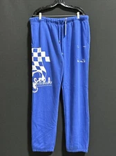 Mr. Saturday - Dada Check Blue Sweatpants - Size Extra Large