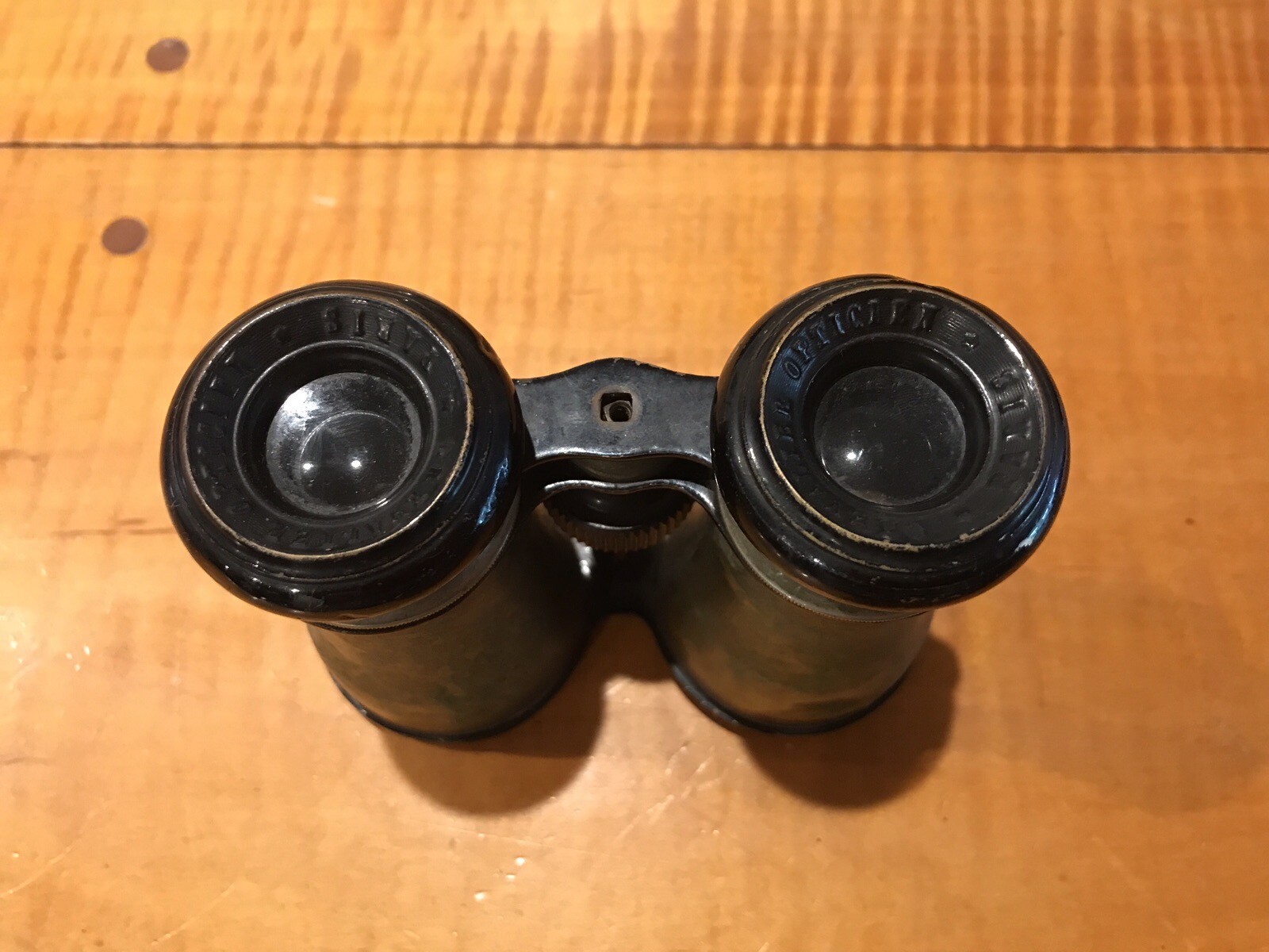 ANTIQUE CHEVALIER OPTICIEN PARIS Binoculars Brass Opera Glasses Vintage