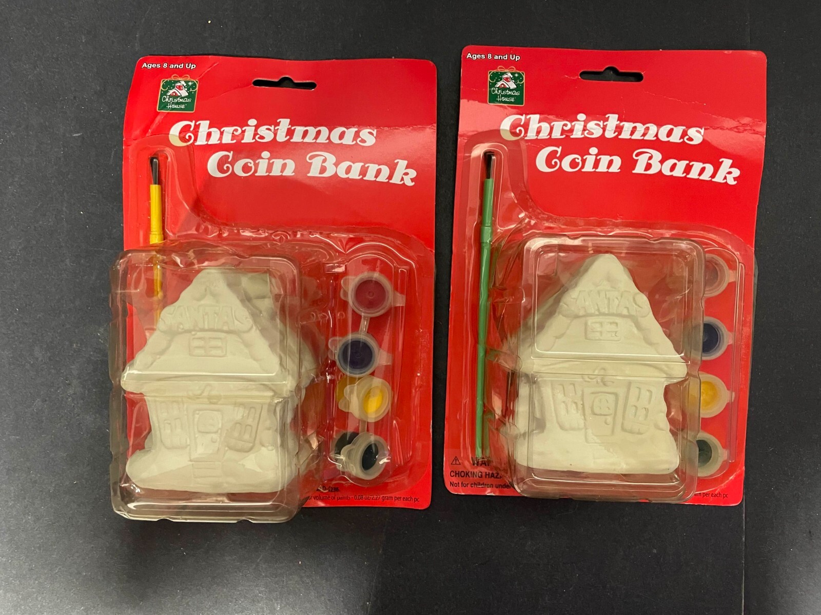 Christmas House Christmas Paint Coin Banks | eBay