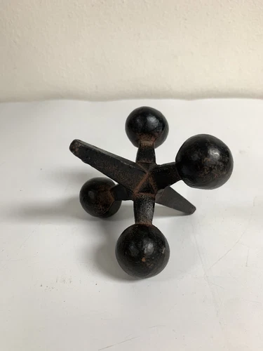 Cyan Design ~ Black Cast Iron Jack Jax Bookend ~ Mid Century Design ~ Small - Picture 5 of 8