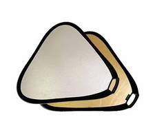 PhotoHighQuality RF-82 32" Gold  Silver Collapsible Reflector Disc Triangula...