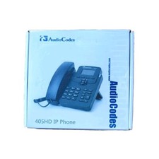 A LOT of 7 Audiocodes 405HD IP Phone Model 405HDG p/n GGWV00597 Black