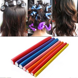 10pcs Soft Foam Sponge Hair Roller Plastic Hair Curlers Curling