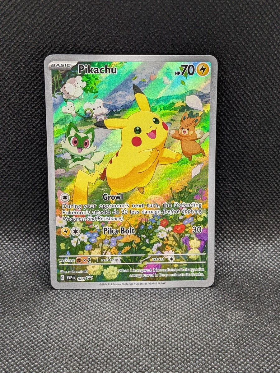 PIKACHU SVP 088 Scarlet & Violet Full Art Promo Pokemon Card