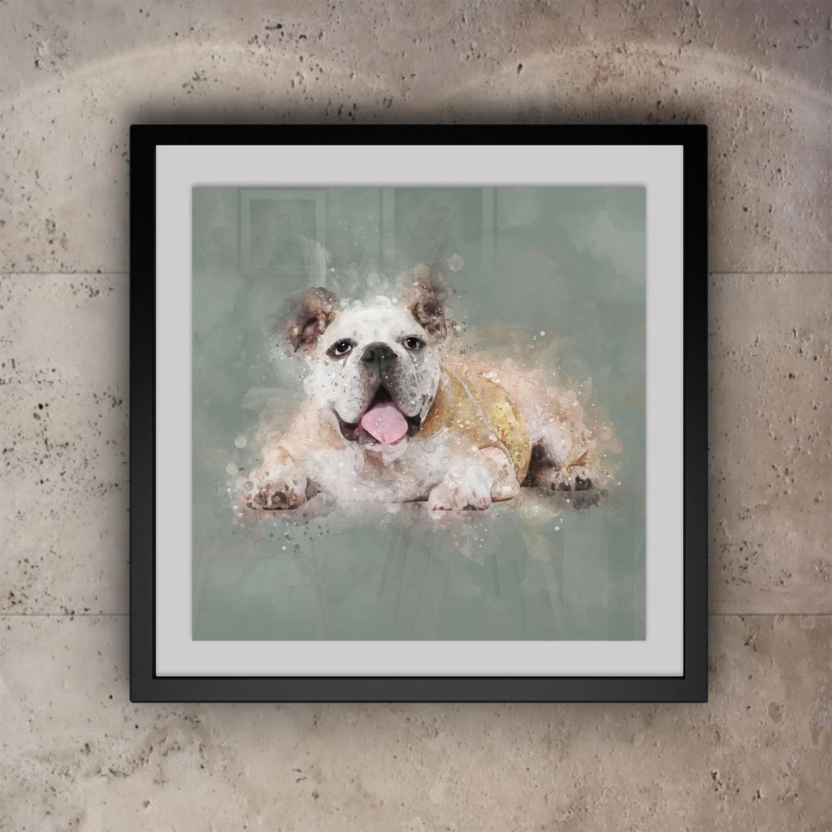 English bulldog wall art 2025