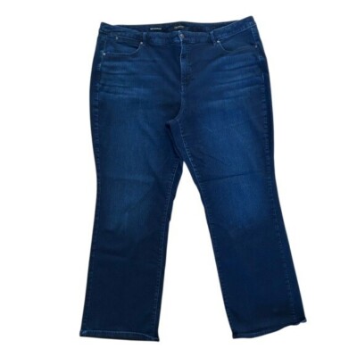 Talbots 24W Barely Boot Jean Dark Wash Plus Size