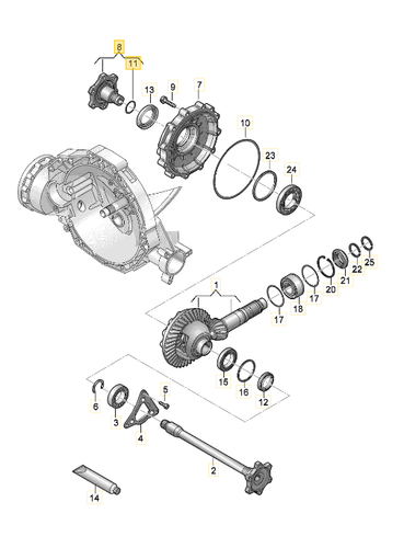 NEW GENUINE AUDI A4 A5 A6 A7 Q5 FRONT AXEL FLANGED SHAFT RIGHT O/S 0B4409344A - Picture 6 of 6