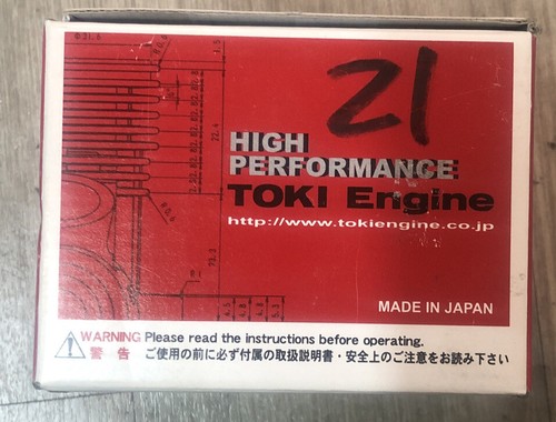 Toki Engine High performance, 21 slide carb, SG crank rear exhaust pull start - Picture 2 of 8