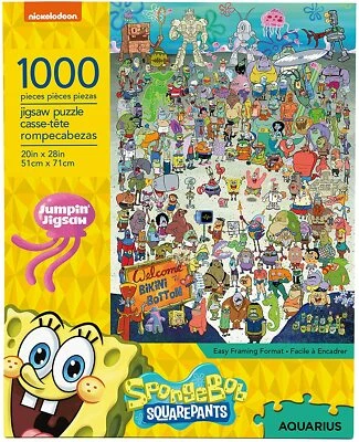 AQUARIUS Spongebob Schwammkopf Bikinihose 1000 Teile Puzzle 690 mm x 510 mm
