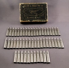 51  count - Walter B Bogue Pen Co. Silver Quill No. 55 Nib