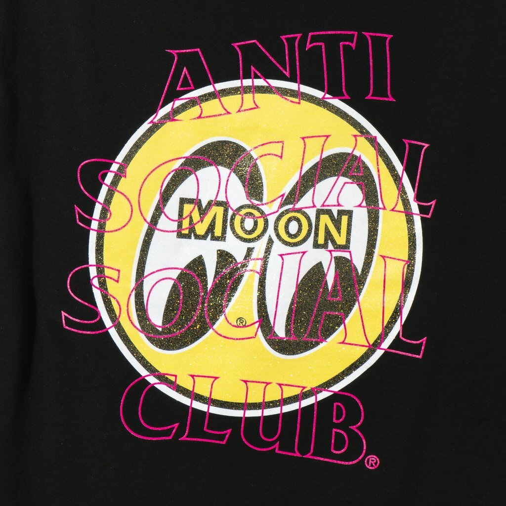 DS ASSC X Mooneyes Glitter crossfire Hoodie XL anti social social