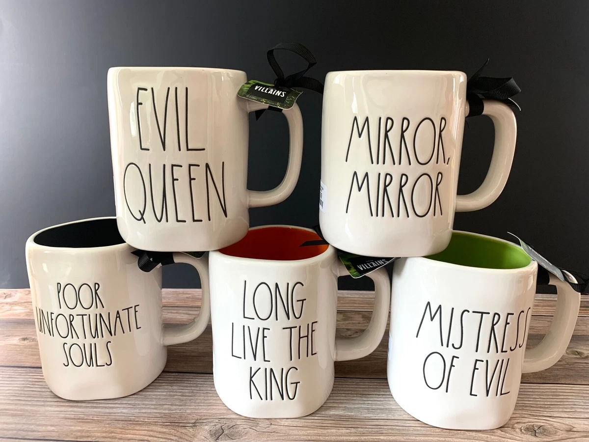 Rae Dunn DISNEY Villains Mugs Double Sided