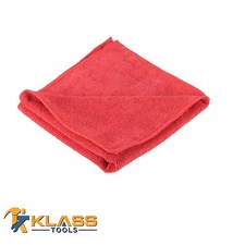 HI Visibility 12 x 16 Red Microfiber Cleaning Cloth