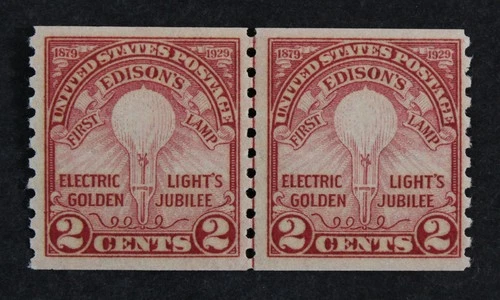 CKStamps: US Stamps Collection Scott#656 Mint NH OG Line Pair