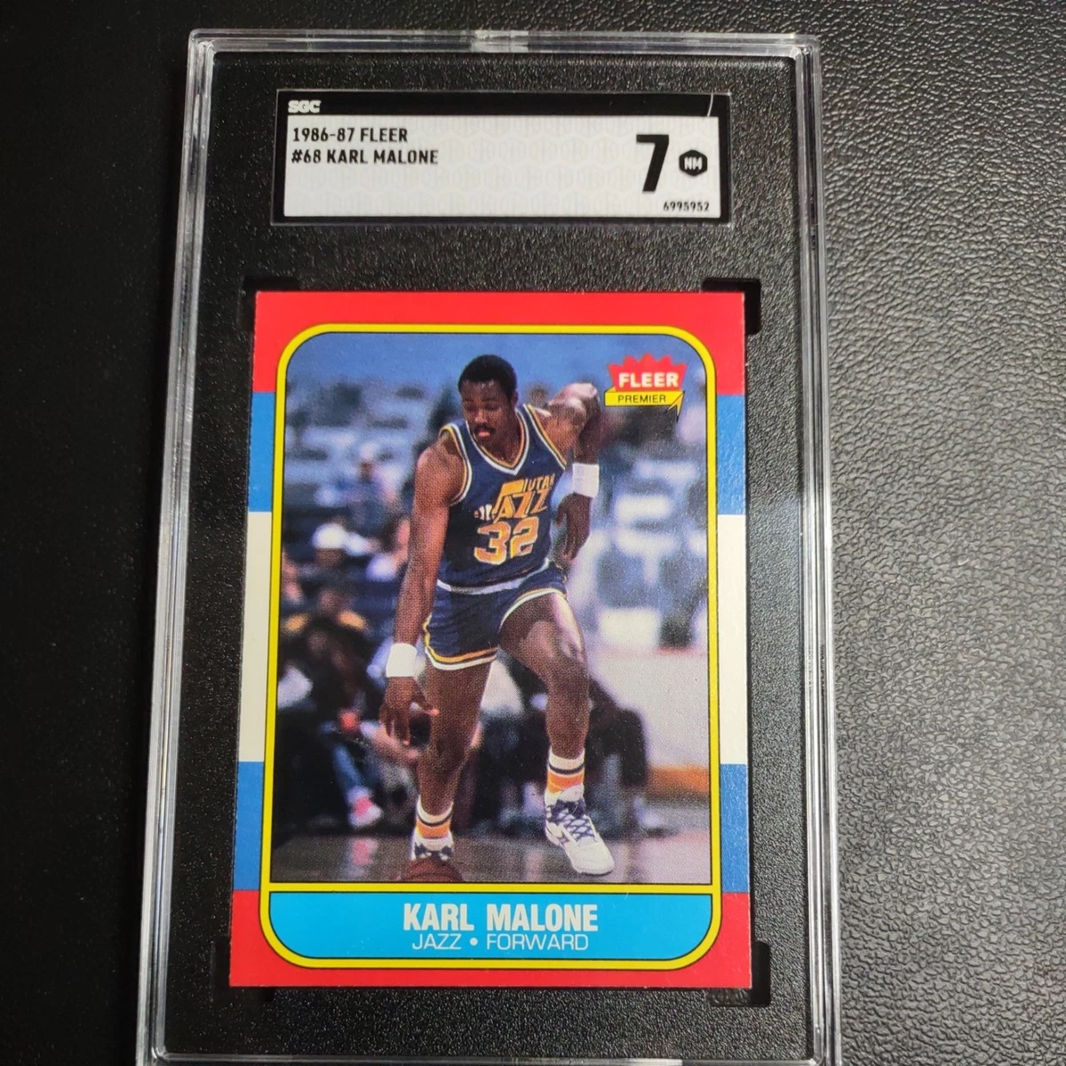 Fleer Karl Malone Basketball 1986-87 Season Sports Trading Cards