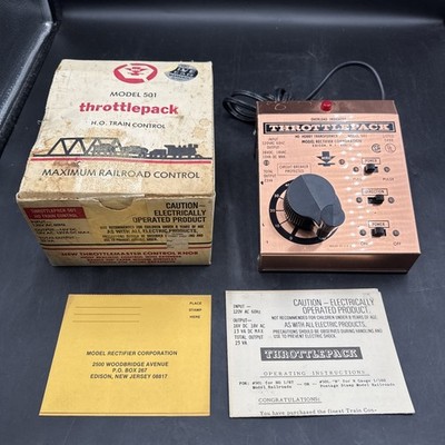 MRC Throttlepack Model 501 HO Hobby Transformer 120 VAC Model Rectifier Corp