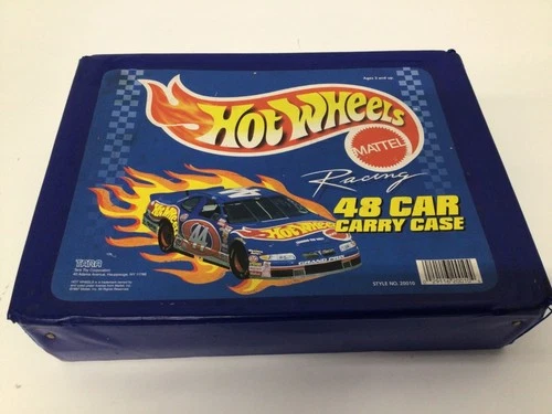 Lot of 96 Vintage Hot Wheels & Matchbox Cars in Collector's Carrying Cases