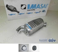 IMASAF Auspuff Endtopf + Anbausatz f&uuml;r Mercedes Benz SL R129 1989-2001